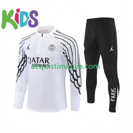 Paris Saint Germain Bambino Tute Felpe da Allenamento Bianco 2025/2026